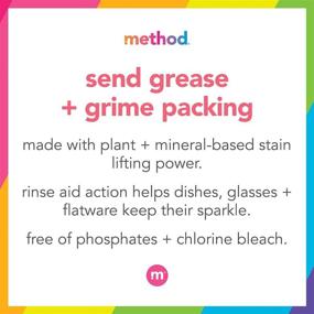 img 1 attached to 🍋 Method Dishwasher Detergent Packs | Dishwashing Rinse Aid for Stubborn Grease and Stains | 45 Dishwasher Tabs | Lemon Mint Scent | 1 Pack | Varying Packaging