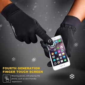 img 3 attached to SIMARI Touch Screen Winter Gloves for Men and Women - Cold Weather Warm Gloves for Running, Driving, Cycling, Working, Hiking - Freezer Work Gloves 102