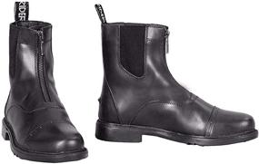 img 1 attached to 👢 TuffRider Children's Baroque Paddock Boots with Front Metal Zipper