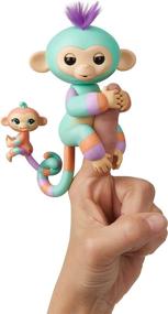 img 4 attached to Enchanting WowWee Fingerlings Monkey Gianna Turquoise - A Must-Have Delight!