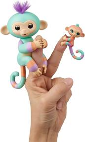 img 3 attached to Enchanting WowWee Fingerlings Monkey Gianna Turquoise - A Must-Have Delight!