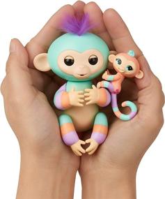 img 2 attached to Enchanting WowWee Fingerlings Monkey Gianna Turquoise - A Must-Have Delight!