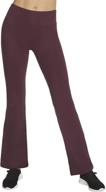 sleek & comfy: skechers women's gowalk pant evolution flare for active style logo