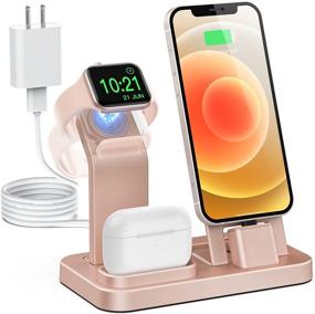 img 4 attached to Tinetton Charging Station Compatible AirPods Portable Audio & Video