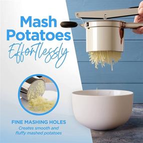 img 3 attached to 🥔 PriorityChef Large 15oz Potato Ricer: The Ultimate Stainless Steel Kitchen Tool for Perfect Mashed Potatoes - Everytime!