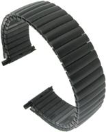 enhance your timepiece with the hadley mb7288bl 16 22mm black expansion watch band logo