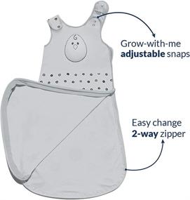 img 3 attached to Gently Weighted Sleep Sack for Babies 0-24 Months | Nested Bean Zen Sack: 100% Cotton | Aiding Swaddle Transition, with Machine Washable 2-Way Zipper