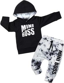 img 4 attached to Clothes Winter Outfit Hoodie Sweatshirt Boys' Clothing in Clothing Sets