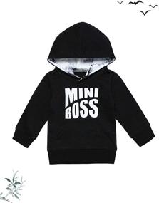 img 2 attached to Clothes Winter Outfit Hoodie Sweatshirt Boys' Clothing in Clothing Sets