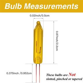 img 3 attached to 🎄 2.5V Christmas Mini Replacement Bulbs (500 Pack) - Decorative Light Supplies for Christmas Trees - Red Yellow Blue Green Orange