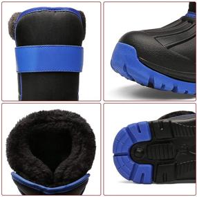 img 1 attached to Kids Boots Boys Girls Winter Boots Waterproof 19TXDK03 T61 28