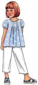 img 3 attached to 👚 Butterick Patterns B4176 Girls' Top, Dress, Shorts, Pants - Sizes 2-5