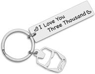 🎁 personalized iron man anniversary keychain gifts for dad, mom, boyfriend, girlfriend logo
