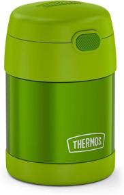 img 3 attached to 🥣 Stainless Steel Vacuum Insulated Kids Food Jar - THERMOS FUNTAINER 10oz Lime w/ Folding Spoon