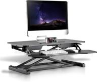 🖥️ portable height adjustable computer desk stand - quick setup pop-up design, stain-resistant, spacious work area - pyle pdris14 logo