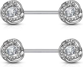 img 4 attached to Forbidden Body Jewelry Surgical Barbells Women's Jewelry for Body Jewelry