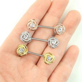 img 2 attached to Forbidden Body Jewelry Surgical Barbells Women's Jewelry for Body Jewelry