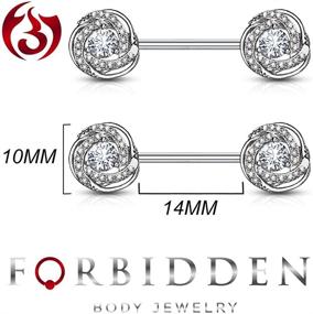 img 3 attached to Forbidden Body Jewelry Surgical Barbells Women's Jewelry for Body Jewelry