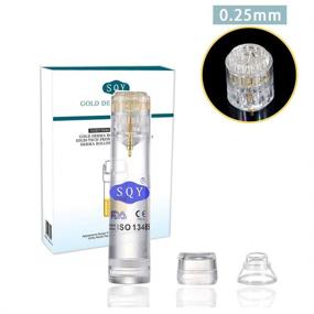 img 4 attached to 💆 Enhanced Beauty: Discover the Best Derma Roller Titanium Microneedle 0.25mm with Automatic Gold Derma Stamp and Two-in-One Micro Needle Technology