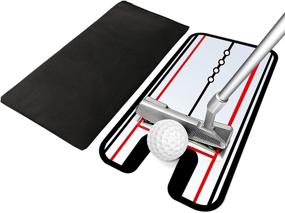 img 4 attached to 🏌️ Fenstore Golf Putting Mirror - Improve Your Golf Alignment with this Portable Swing Trainer 12'' x 5.5''