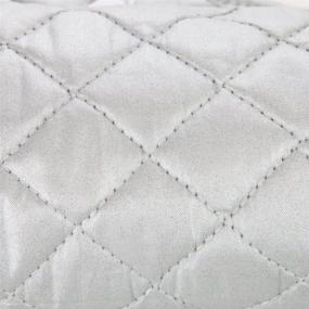 img 1 attached to 🏠 Дом-X Магнитный гладильный коврик: серый стежка плитка, термостойкий для стиральной машины сушилки, альтернативное покрытие доски для глажки