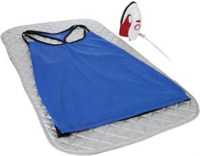 img 3 attached to 🏠 Home-X Magnetic Ironing Mat: Gray Quilted Pad, Heat Resistant for Washer Dryer, Iron Board Alternative Cover