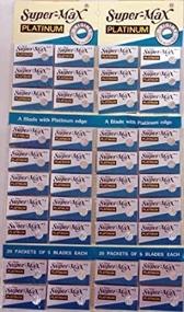 img 2 attached to 🪒 Super-max Razor Platinum Blades: Get 100 Shaves with 20 Tucks of 5 Blades Each!