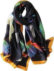 img 4 attached to 🧣 YMXHHB Lightweight Sunscreen Fashion Scarves for Women - Stylish Accessories