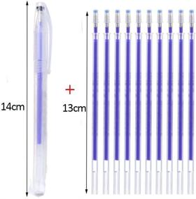 img 2 attached to ✏️ way2top 1Pc Heat Erase Pen and 10Pcs Fabric Marker Refills Set for Dressmaking & Sewing - High Temperature Disappearing Ink (Blue)