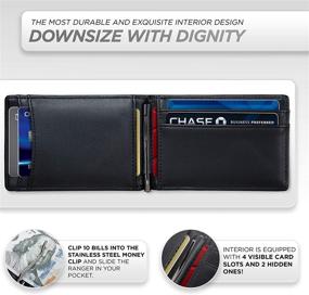 img 1 attached to 👜 Obsidian Minimalist Leather Wallet with Enhanced Protection