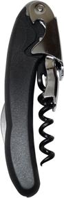 img 4 attached to 🍾 The Bar 2-in-1 Black Deluxe Waiter's Corkscrew Opener for All Bottle Types, 1-pack