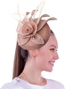 img 4 attached to 🎩 Biruil Fascinators Cocktail Headband: Women's Kentucky Accessories for Special Occasions