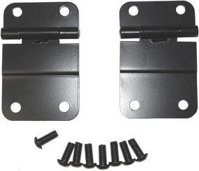 img 3 attached to Rugged Ridge 11207.01 Lower Tailgate Hinge Kit in Black for 76-86 Jeep CJ