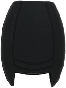 img 2 attached to 🔑 Protective Silicone Cover Case for MERCEDES BENZ Smart Remote Key Fob – Compatible with 3 4 Button – CV9950 Black