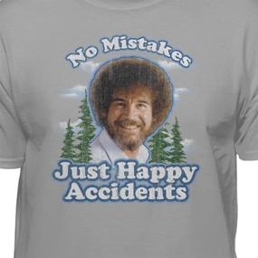 img 3 attached to 🎨 Bob Ross Graphic T-Shirt: Unisex Clothing for Men and Women
