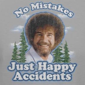 img 2 attached to 🎨 Bob Ross Graphic T-Shirt: Unisex Clothing for Men and Women
