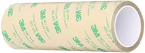 img 1 attached to 🔒 3M 467MP Clear Adhesive Transfer Tape - 6" x 5yd (1 Roll): Superior Bonding Solution