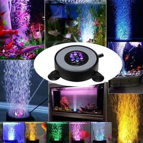 img 1 attached to 🐠 Enhance Your Aquarium with Aliyeah's Color-Changing Fish Tank Air Bubbler LED Light!