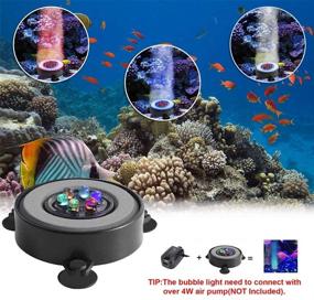 img 2 attached to 🐠 Enhance Your Aquarium with Aliyeah's Color-Changing Fish Tank Air Bubbler LED Light!