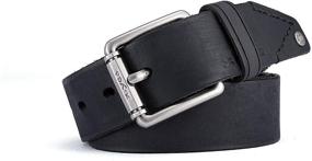 img 4 attached to 👔 Upgrade Your Workwear with X YES Classic Leather Belts