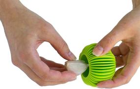 img 3 attached to Silicone Garlic Peeler by Koopeh Designs - Lime Green (1 inch)