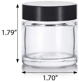 img 3 attached to 🧴 Clear Thick Glass Straight Sided Travel Bottles & Containers: Premium Accessories for Travel