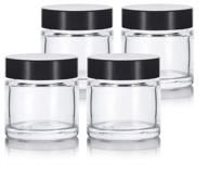 🧴 clear thick glass straight sided travel bottles & containers: premium accessories for travel logo