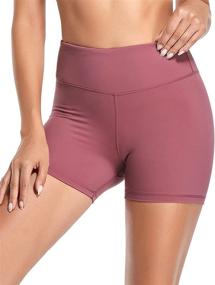 img 2 attached to 🩳 Hopgo High Waist Biker Shorts for Women 4" - Perfect Compression Shorts for Yoga, Workouts & Running with Tummy Control & Inner Pocket