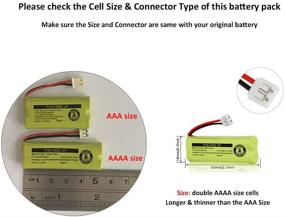 img 3 attached to 🔋 iMah BT18443 BT28443 Phone Battery: Compatible with VTech Home Handsets LS6115/LS6117/LS6125/LS6126/LS6225 - Pack of 2 Batteries