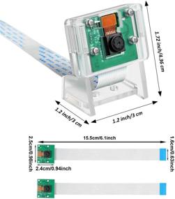 img 2 attached to 📷 High-Resolution Camera Kit for Raspberry Pi: 2x 5MP 1080p OV5647 Sensor Modules with Accessories