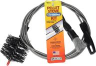 🧹 enhanced brushtech b67c pellet stove cleaning kit, black logo