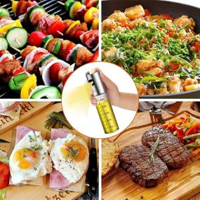 img 3 attached to 🍃 100ml Olive Oil Sprayer Bottle for Cooking - Versatile Oil Mister for Air Fryer, Salad, BBQ, Baking, Roasting - Glass Oil Sprayer