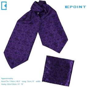 img 3 attached to Epoint C B AQ P 018 Paisley Gentlemen Microfiber Men's Accessories for Ties, Cummerbunds & Pocket Squares