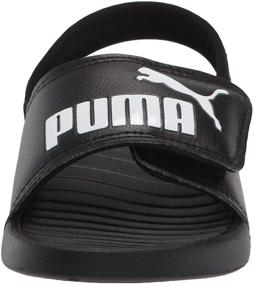 img 3 attached to Сандалии PUMA Popcat с регулируемым ремешком, сапфирового цвета: Обувь и сандалии для мальчиков с улучшенной видимостью в Интернете